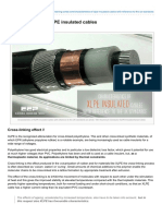 Characteristics of XLPE Insulated Cables