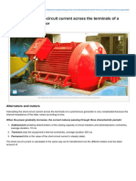 Calculating The Short-Circuit Current Across The Terminals of A Synchronous Generator
