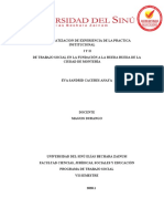 Sistematizacion de Experiencia de La Practica Institucional