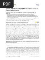 Electronics: Design of High-Security USB Flash Drives Based On Chaos Authentication