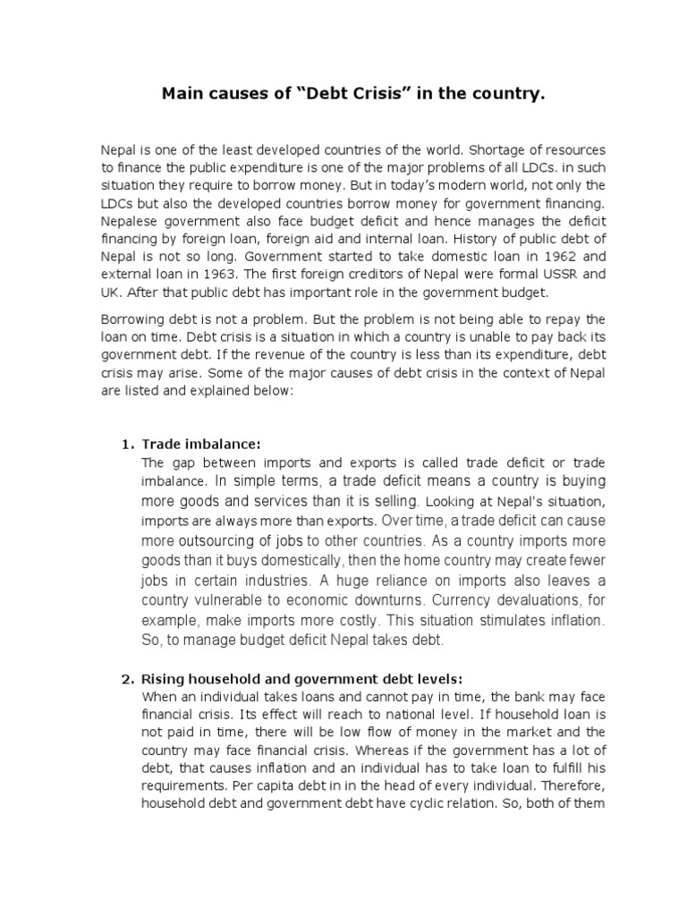 Causes Of Debt Crisis Download Free Pdf Fiscal Policy Greek