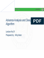 Algorithm Analysis and Designing Lecture