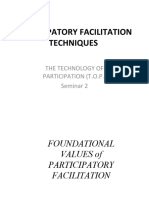 Participatory Facilitation Techniques: The Technology of Participation (T.O.P.) Seminar 2