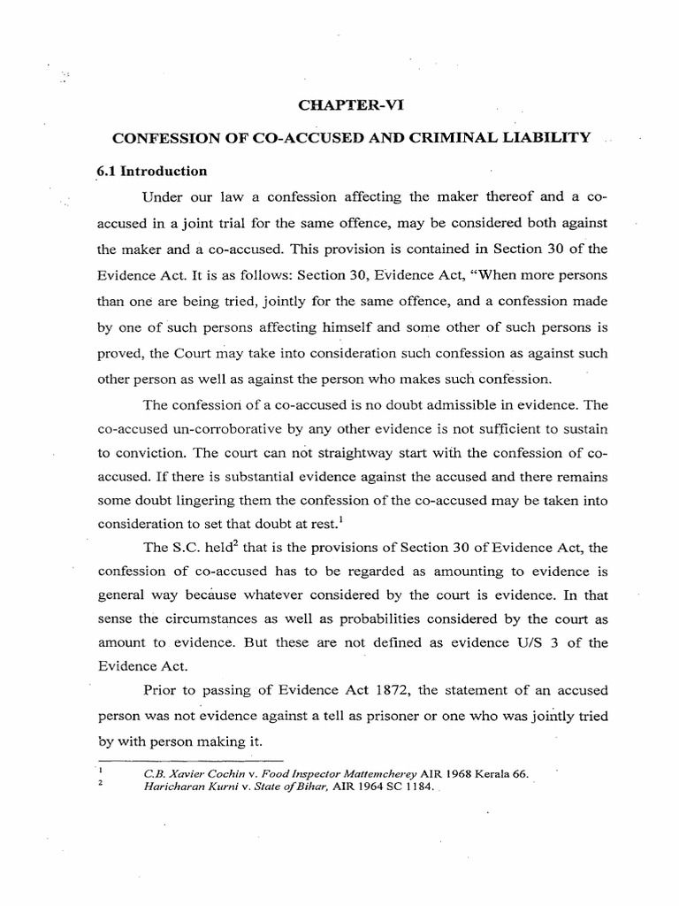 Co-Accused Confessions in Criminal Trials | PDF | Confession (Law ...