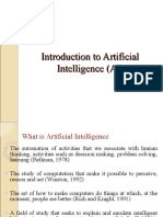 Introduction To Artificial Intelligence (AI)