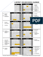 Oregon School District 2019-2020 School Calendar: JULY 2019 JANUARY 2020