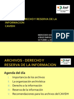 Archivos - Derecho y Reserva de La Informacion Cavidh PDF