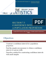 Section 7.3 Confidence Intervals For A Population Proportion