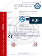 Certificate of Compliance: Certificate's Holder: Zhejiang Feijian Medical Equipment Co., LTD