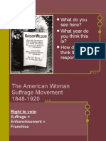 Background On Woman Suffrage