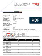 PVC Insulated Flat Cord H07VVH6-F Acc. To VDE 0281-404: P/N Part Name B (MM) H (MM) Cu (KG/KM) G (KG/KM)