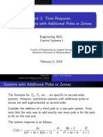 Unit 3: Time Response, Part 3: Systems With Additional Poles or Zeroes