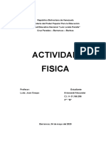 INFORME DE EDUCACIOM FISICA