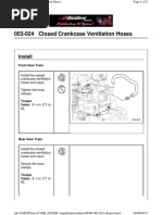 Closed Crankcase Ventilation Hoses