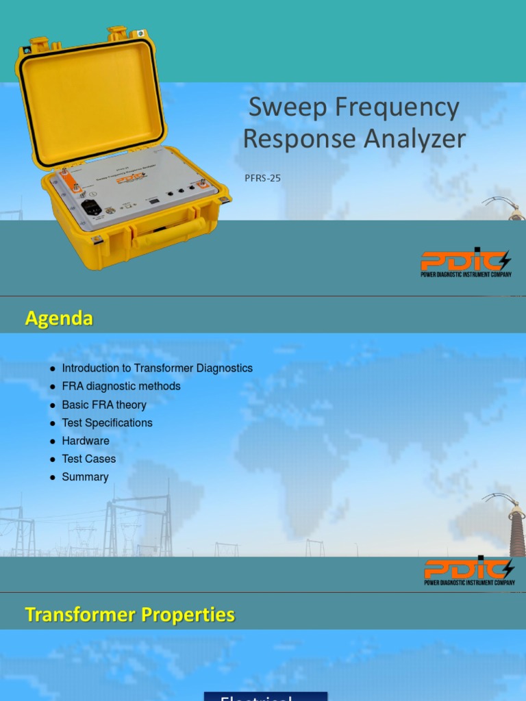 Sweep Frequency Response Analyzer: PFRS-25 | PDF | Transformer ...