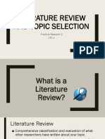 2 - Literature Review and Topic Selection PDF