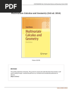 Multivariate Calculus and Geometry 3rd Ed 2014 Ebook PDF