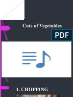 DIFFERENT Cuts of Vegetables