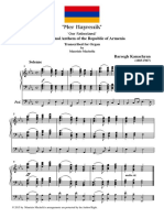 Armenia National Anthem Organ Transcription - FS PDF