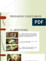 Preparing Artichoke, Cabbage, Leeks and Avocado