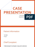 Case Presentation: Konyang University Hospital Department of Endocrinology PK 15801053