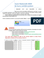 EvNat2020 - Flux de Lucru Unitati Scolare