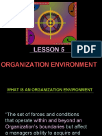 Lesson 5: Organization Environment