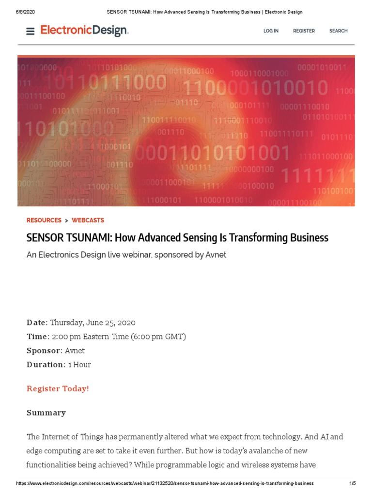 5 - SENSOR TSUNAMI - How Advanced Sensing Is Transforming Business ...