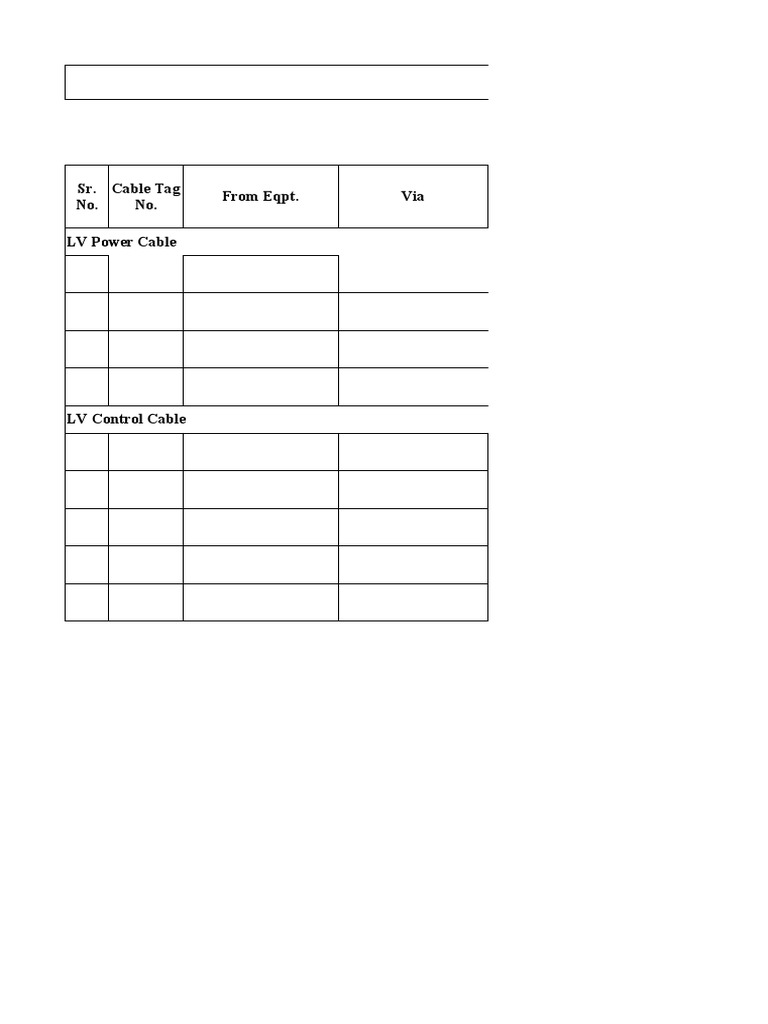 Kudankulam Nuclear Power Cable Log | PDF
