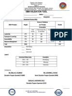 SBM Validation Tool