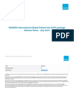 SNOMED International Global Patient Set (GPS) Package Release Notes - July 2019