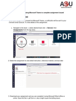 Student Guidelines On Using Microsoft Teams To Complete Assignment Issued Working On An Assignment