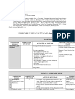 Proiectarea Pe Unitati de Invatare Semestrul I