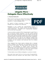 Delegate Effectively to Empower Your Team