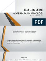 Jaminan Mutu Mikologi