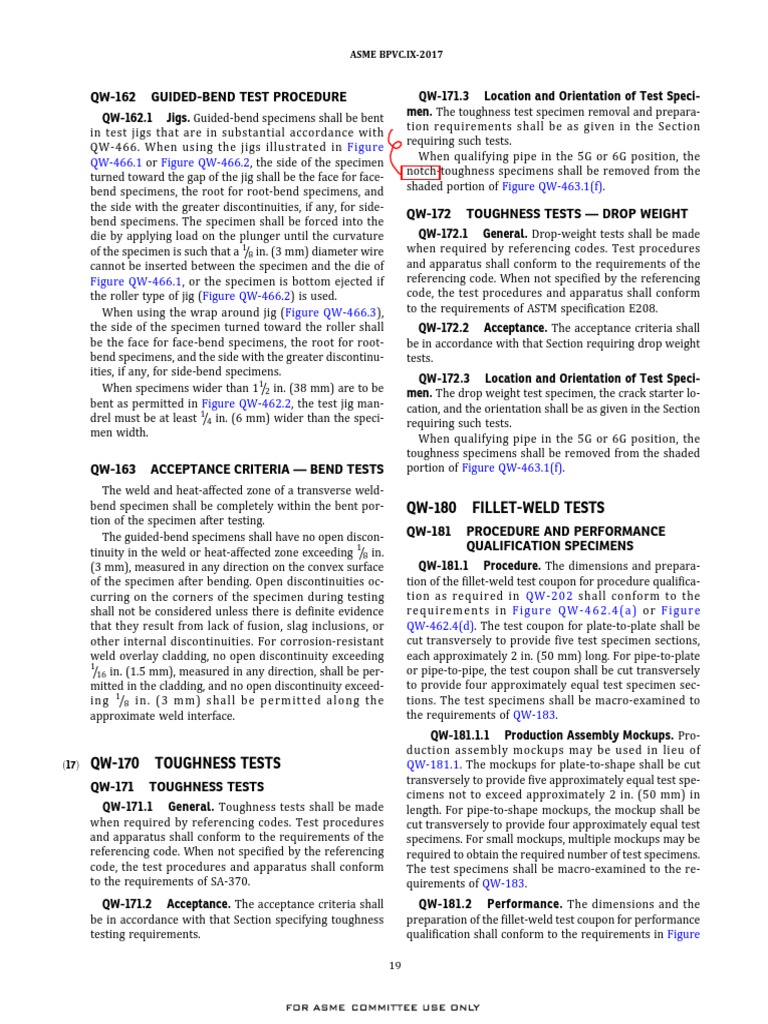 QW-162 Guided-Bend Test Procedure: QW-466.1 Figure QW-466.2 Figure QW ...