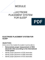 Electrode Placement System For Sleep