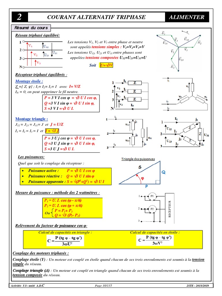 Calcul Section Câble Triphasé 380v bateau à vapeur tranchant Haiku calcul de puissance en triphasé 380v  sagesse Faux courbé