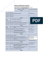 EAC Med2 Schedule First Sem 2019-2020