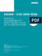 KR00K - CVE-2019-15126: Serious Vulnerability Deep Inside Your Wi-Fi Encryption