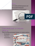 Content Analysis Is "A Wide and Heterogeneous Set of Manual or Computer-Assisted Techniques For Contextualized Interpretations of Documents"