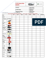 Service Truck Inspection Checklist: Upper Shuaiba