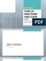 Seatwork 1 Types of Structures & Loads PDF