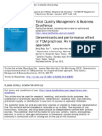 Total Quality Management & Business Excellence