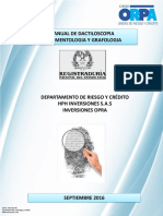 Manual de Dactiloscopia, Documentología y Grafología