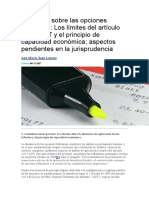 Condiciones y Requisitos Exigibles para El Ejercicio de Derechos y Opciones Tributarias Art 119.3 LGT