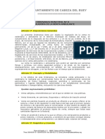 Ayuntamiento de Cabeza Del Buey : Ordenanza Municipal #8 Reguladora de La Venta Ambulante