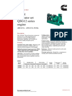 Diesel Generator Set QSG12 Series Engine: 400 kVA - 450 kVA 50 HZ