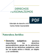 3 DERECHOS PERSONALÍSIMOS-Concepto - Caracteres.Clasificación - Medios de Protección - Ubicación en Ordenamiento Jurídico - Material de La Cátedra