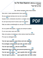 Vou Ter Que Superar (Cifra em FM) PDF